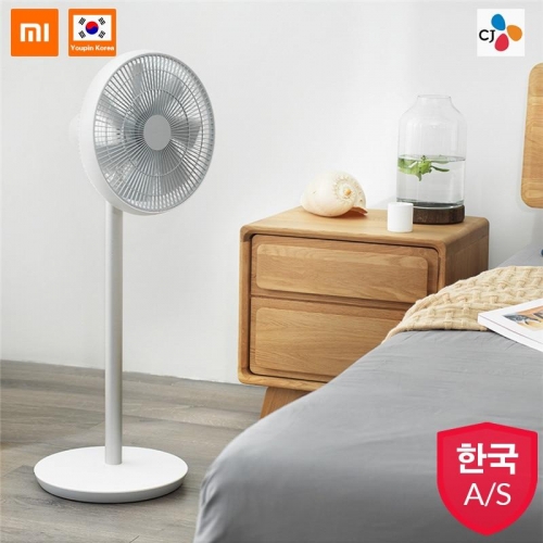 XIAOMI Smartmi 2019 Version White Natural Wind Pedestal Fan 2S with MIJIA APP Control Lithium-ion Battery DC Frequency Fan 25W