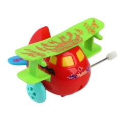 Creative Classic Clockwork Toys Aircraft Shape Wind Up Toy Baby Education Toy Kids Baby Funny Plane Toy Gift Colour Random