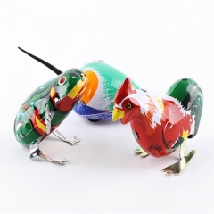 Hot Children's Classic Tin Clockwork Toy Jump Frog Old Hen Mouse Children's Classic Building Block Toy Boy Education jm79