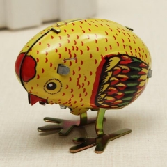 Wind Up Chick Tin Classic Toy Clockwork Spring Pecking Chick Style Metal Toys Children Kids