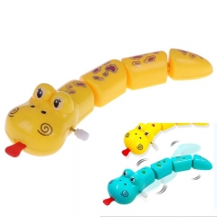 Free Shipping Children Kids Classic Gifts Plastic Snake Shape Wind Up Toys Popular Funny Lovely Delicate Clockwork Toys Color