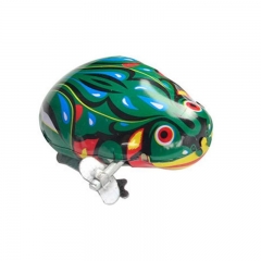 Jump Frog Retro Toys Wind-up Clockwork Tin Toy Delicate Lovely Nostalgia Classic Collect Home Collection Children Gifts