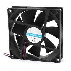 90mm x 25mm 9025 2pin 12V DC Brushless PC Case CPU Cooler Cooling Fan