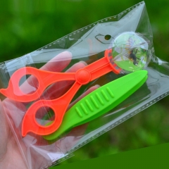 1pcs Outdoor Toys Plant Insect Biology Study Tool Set Plastic Scissor Clamp Tweezers Cute Nature Exploration Toy For Children