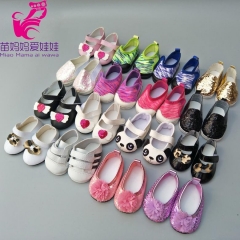 Doll shoes for 43 cm new born baby Doll black white Prink Shoes For 18&quot; Girls Doll shoes sneacker doll Accessories