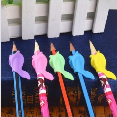 10Pcs/Set Children Pencil Holder Tools Silicone Two Finger Ergonomic Posture Correction Tools Pencil Grip Writing Aid Grip #18