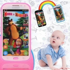 English/ Russian Song Baby Phone Toy Simulator Music Phone Touch Screen Children Electronic Learning Toy