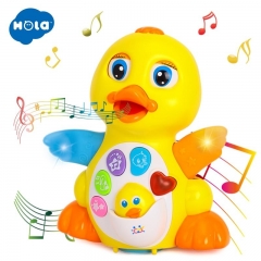 Dancing &amp; Singing Duck Toy, Intellectual Musical and Learning Educational Toy Best Gift for 1 2 3 Year Old Boys and Girls Infant