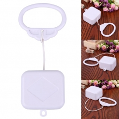 High Quality Pull String Cord Music Box White Baby Infant Rattle Kids Bed Bell Rattle Toy Gift For DIY Plush Toy Ages 0-3 Years