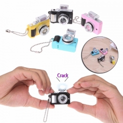 HBB Keychains Creative Camera Led With Sound LED Flashlight Funny Toy Candy color