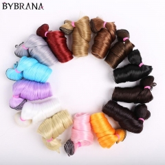 Bybrana long curly hair 30cm*100cm 15cm*100cm bjd DIY wig for dolls free shipping