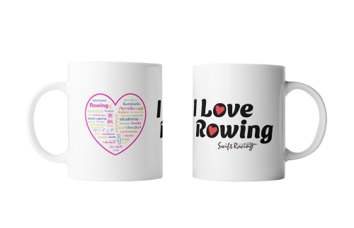 Mug - "I love rowing & Heart of rowing" design
