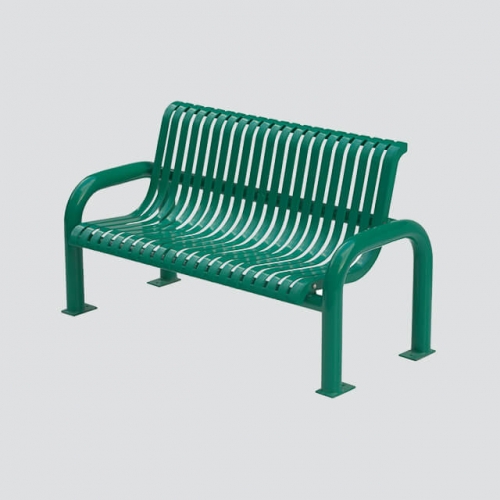 FS18 Arlau flat steel park bench
