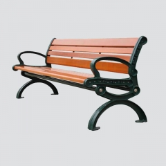FW24 outdoor bench with cast iron leg