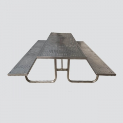 TB12 outdoor stainless steel picnic table