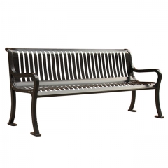 FS26 steel garden bench