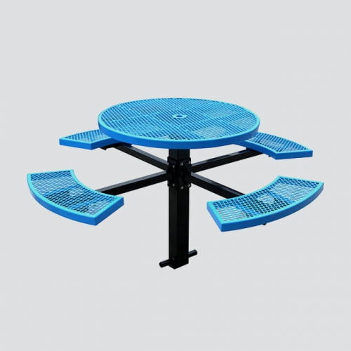 TB18 Round picnic table with four benches