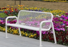 FS34 outdoor thermoplastic metal leisure bench