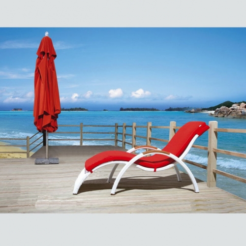 RC20 Hotel Outdoor Aluminium Beach Rattan Sun Lounger