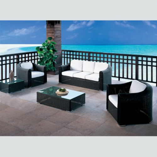 RT-21 Outdoor Patio Sofa Couch Furniture PE Rattan Wicker Sofa Set