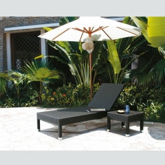 RC18 Outdoor Leisure Swinging Pool Recline Chair Rattan Sun Lounger