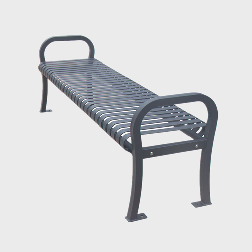 FS01 Modern flat steel metal park benches