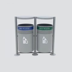 BS17 Iron Trash Can