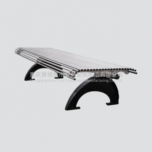 FS14 stainless steel and cast iron park bench