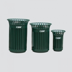 BS11 outdoor steel trash bin
