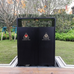 BS75 Metal outdoor dustbin