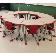 Desks and chairs for middle school students