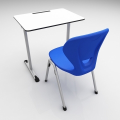 Desks and chairs for students