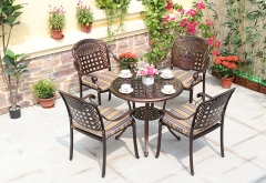 China cast aluminum tables and chairs