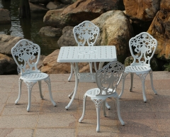 Outdoor dining table and chair