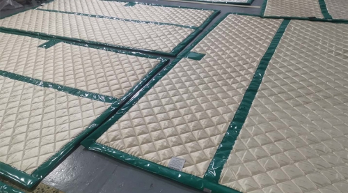 Fireproof and Sound Proof Protective Cloth with Green PVC Coated Mesh Tarpaulin