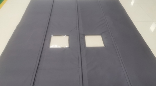 黑色PVC涂层网布防水、防火、隔音防护垫