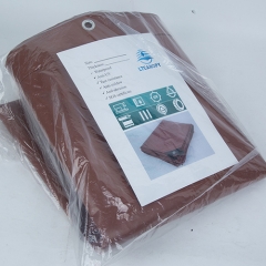 4Mx7M 0.45MM 580G Brown PVC Anti-UV Fabric Coated Tarp