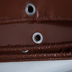 4Mx7M 0.45MM 580G棕色PVC防紫外线织物涂层防水布