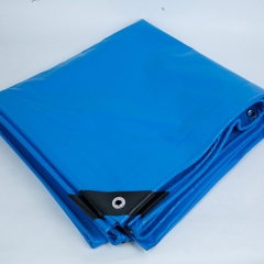 9Mx12M 0.40MM 530G Blue PVC Fire Resistant Fabric Coated Tarp