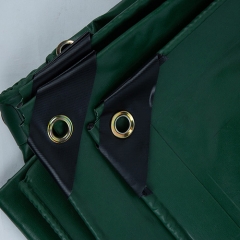 5MX5M 0.45MM 580g Dark Green Abrasion Resistant Fabric Coated Tarp