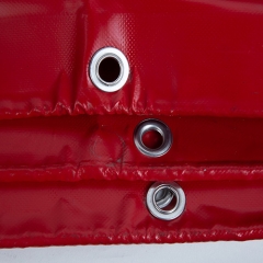 8Mx8M 0.80MM 900G Red PVC Mildew Resistant Fabric Coated Tarp