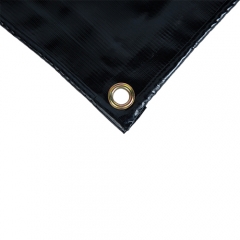 黑色重型防水PVC网涂层防水布
