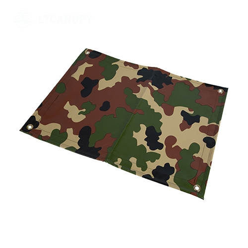 Camouflage Heavy Duty Anti-Aging PVC Mesh Coated Tarp