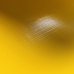 Bright Yellow Heavy Duty 100% Waterproof PVC Mesh Coated Tarp