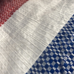 Red White Blue PE Tarp For Bags