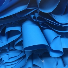 Blue PVC Heavy Duty Filament Fabric Tarp For Truck/Trialer Cover