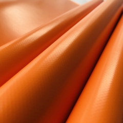 卡车/拖车侧帘用橙色PVC大型长丝织物篷布