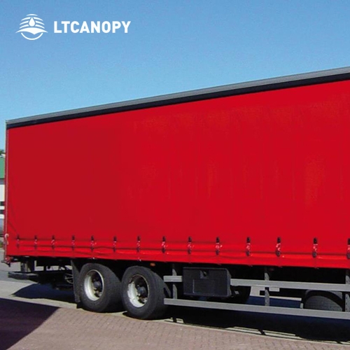 Red PVC Heavy Duty Filament Fabric Tarp For Truck/Trialer Cover