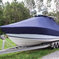 Blue Oxford Tarp For Boat Cover