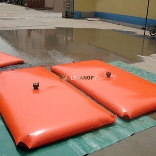 橙色枕头便携式可折叠饮用水储水袋水囊pillow tank